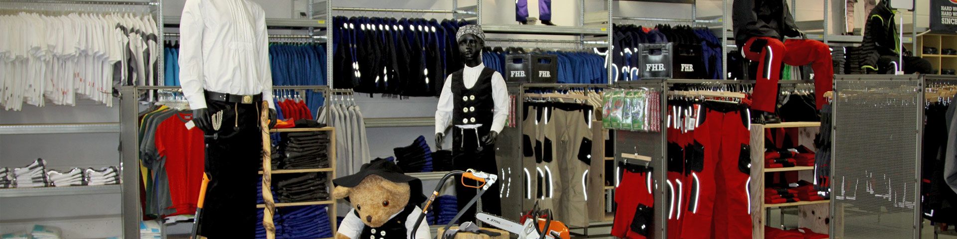 Berufsbekleidung im albw Ladengeschäft in Waghäusel-Kirrlach