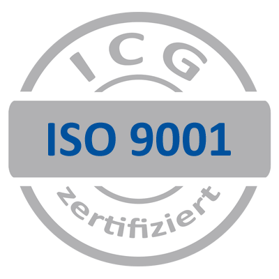 ICG zertifiziert: ISO 9001